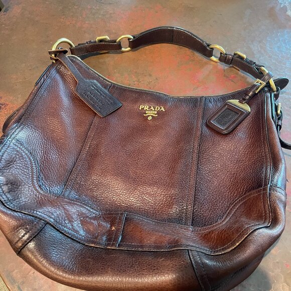 Prada Leather Hobo Bag - Picture 1 of 12